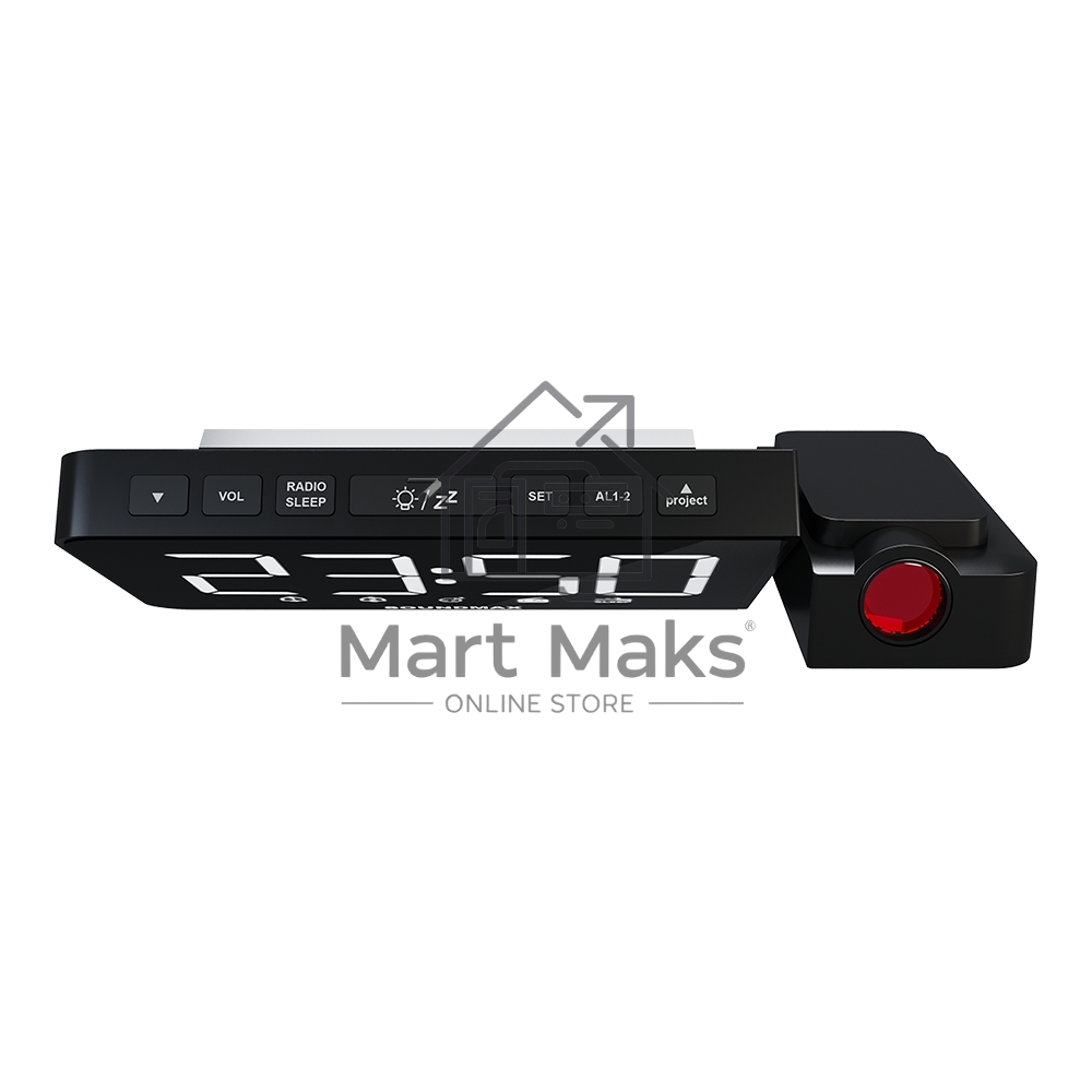 Радиочасы Soundmax SM-1533(черный с белым)