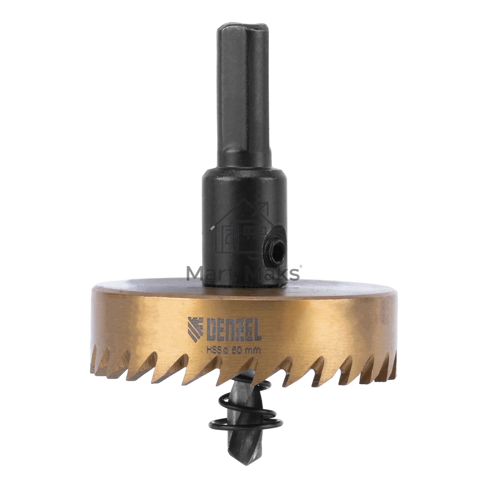 Коронка по металлу Denzel HSS, 50 мм, нитридтитановое покрытие