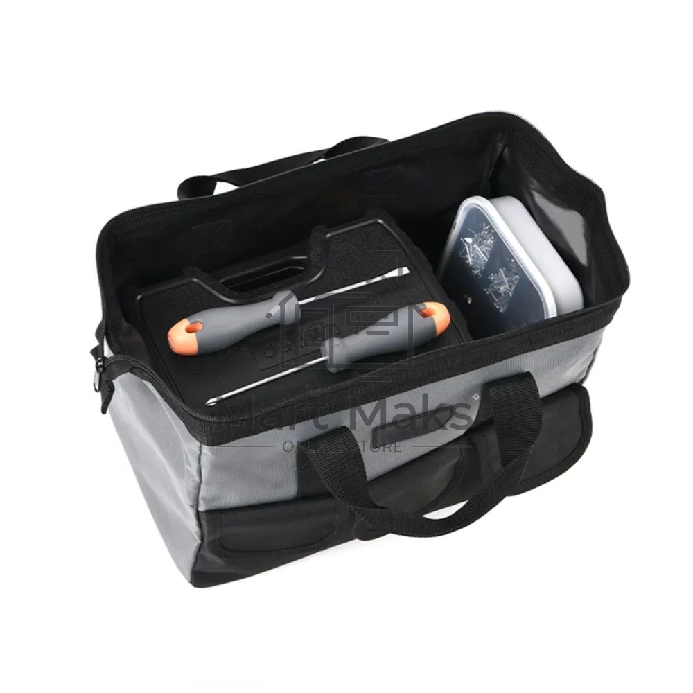 Сумка для инструментов Deli DL430018 400 x 200 x 270мм, 6 карманов, плечевой ремень, ткань Оксфорд