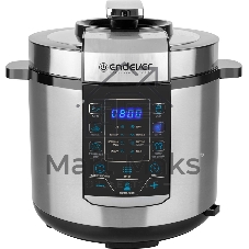 Скороварка-мультиварка электрическая Endever Vita-134, стальной, мощность 1200 Вт, емкость 6л, 20 авторежимов работы, книга рецептов
