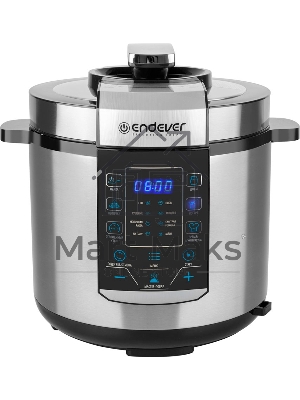 Скороварка-мультиварка электрическая Endever Vita-134, стальной, мощность 1200 Вт, емкость 6л, 20 авторежимов работы, книга рецептов, 2 шт/уп.