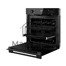 Духовой шкаф Kuppersberg HO 622 BL, High-Tech, 78 л, комбинированное управление, дисплей, таймер, 11 режимов, макс. температура 300 градусов, гриль, телескопические направляющие (на 1 уровень), доводчик двери, энергоэффективность А, цвет черный, цвет фурнитуры черный