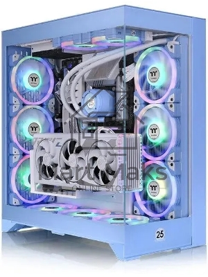 Компьютерный корпус Thermaltake CTE E600MX Hydrangea синий без БП E-ATX 11x120мм 4x140мм 2xUSB 3.0 audio bott PSU