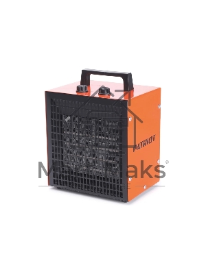 Тепловентилятор электрический Patriot PT Q 5S, оранжевый/черный, 3000 Вт, 25 м2, термостат