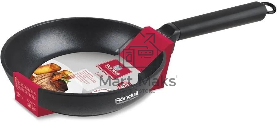Сковорода Rondell Loft RDA-1145, 28см, без крышки, черный