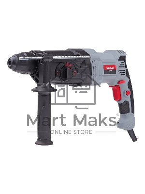 Перфоратор ПОБЕДА П-28/975, SDS+, 975Вт, макс. диаметр бурения 28мм, 1200об/мин, 5300уд/мин, дополнительная рукоятка, глубиномер, кейс