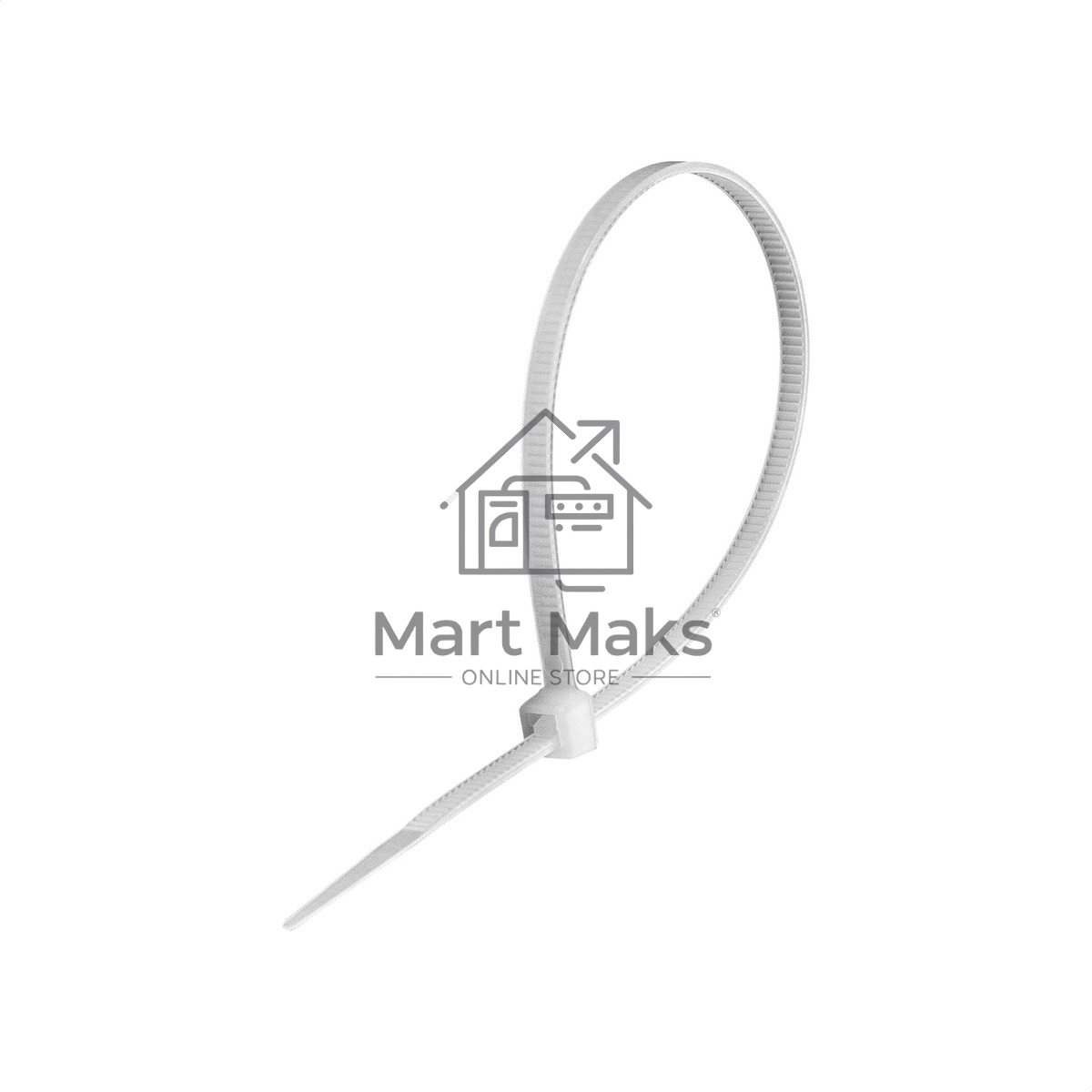 Стяжка (хомут) нейлоновая ExeGate CV66-250x4.8W (нейлон 6.6, 250x4.8мм, неоткрывающаяся, halogen free, -40°C - +85°C, белая, 100 шт)