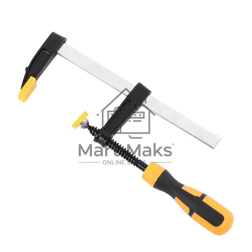 Струбцина F-образная Deli DL110515 150x50 мм, макс. усилие зажима 1000N, резьба 9,5мм