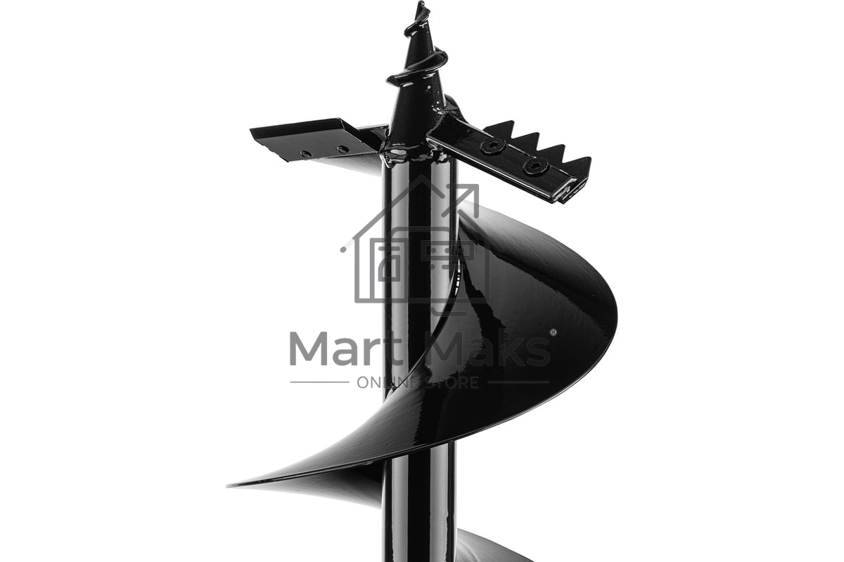 Шнек для грунта Denzel ER-150, диаметр 150 мм, длина 800 мм, соединение 20 мм, съемный нож