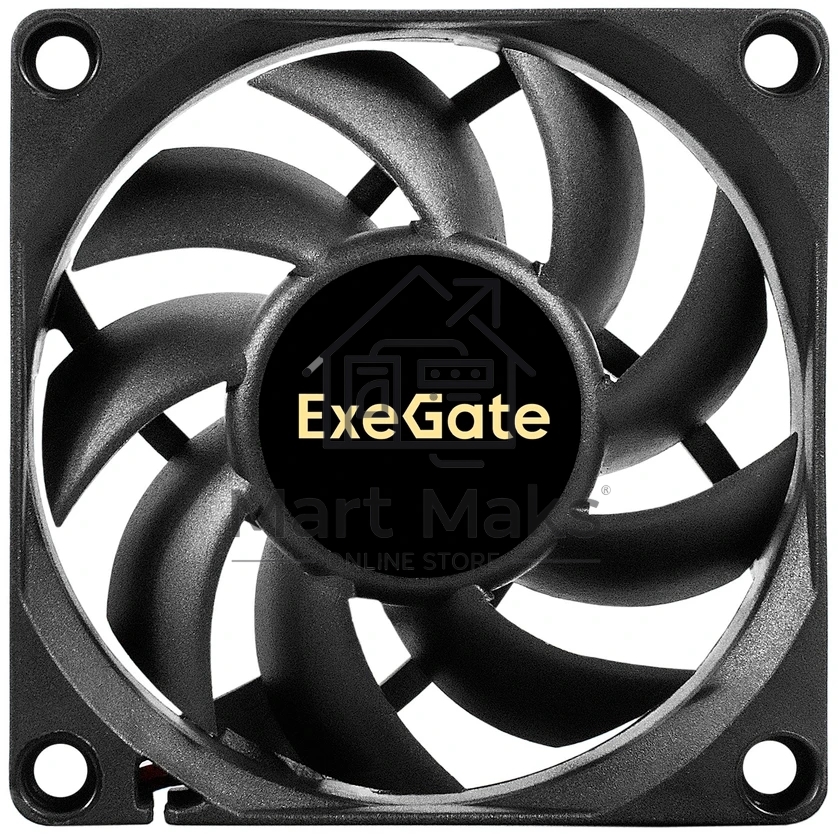 Вентилятор корпусной ExeGate EX07015HM, 70 мм, 2500 об/мин, 23 дБ, Molex, без подсветки