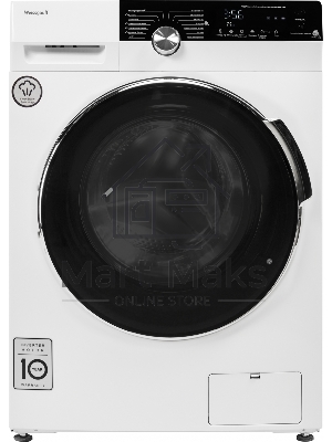 Стиральная машина Weissgauff WM 4947 DC Inverter Steam белая, загрузка фронтальная 7кг, 1400 об/мин., класс: A+++