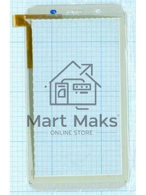 Сенсорное стекло (тачскрин) PG70086B1_FPC. белое