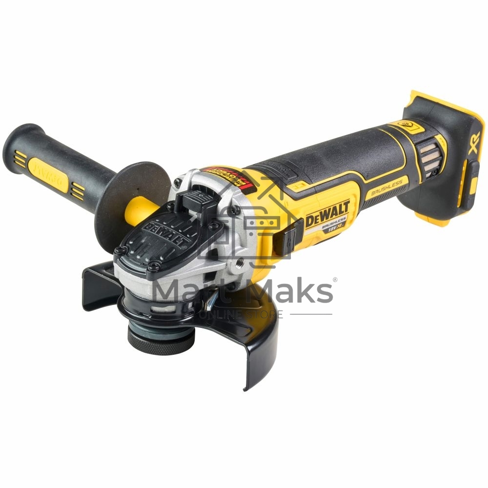 Угловая шлифовальная машина DeWalt DCG405N 18.0 В XR бесщеточная УШМ, 125мм, 9000 об/мин, сдвижной выключатель, без аккумуляторов и з/у, 1.75 к