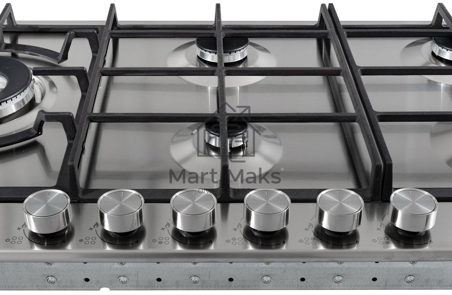 Газовая варочная панель DeLonghi NSL 590D X RUS независимая, нержавеющая сталь