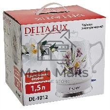 Чайник электрический DELTA DE-1012 корпус из фарфора Ирисы