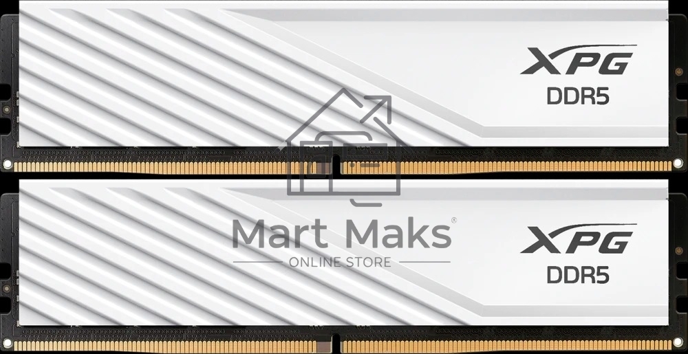 Оперативная память XPG Lancer Blade, DDR5, 32GB (2x16GB), 6000MHz, CL34, DIMM, с радиаторами, белый
