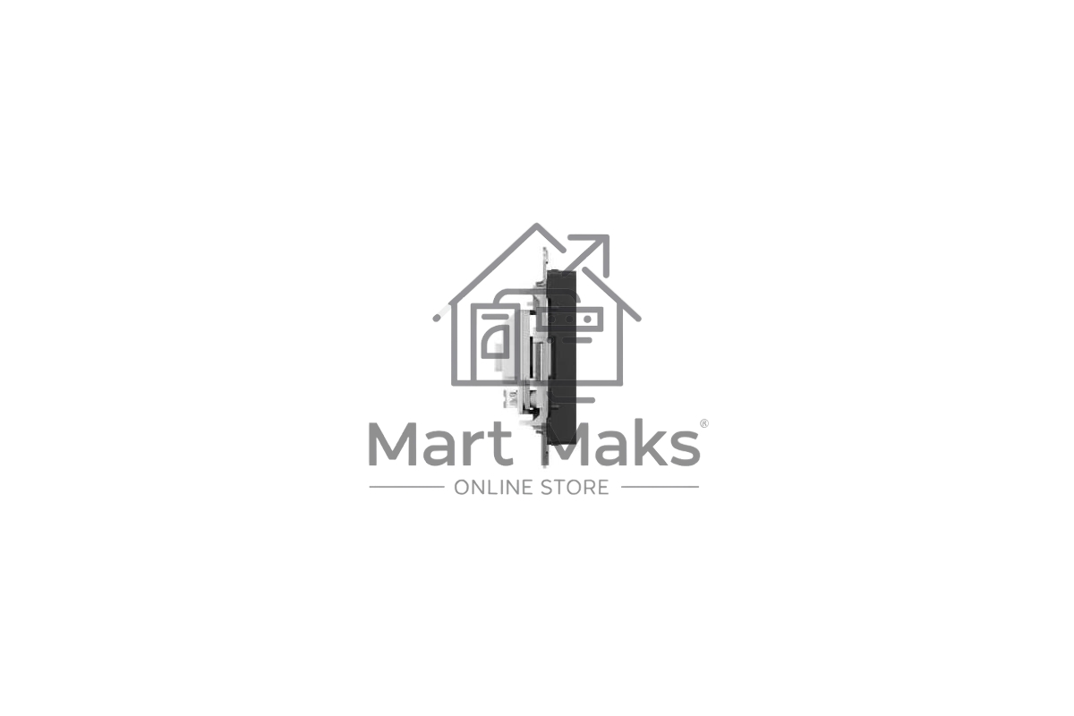 Механизм розетки EKF Эпика UP1-SOW-111-44 16А, IP44, с заземлением, со шторками, c крышкой, белый