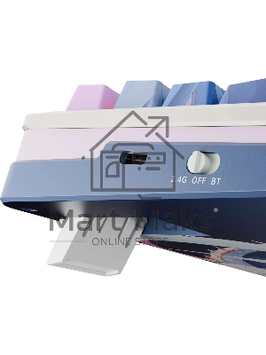 Клавиатура Redragon Flekact Pro гибридная, USB Type-A, Bluetooth, радиоканал, фиолетовый