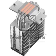 Кулер для процессора Deepcool AG300 G2 Soc-AM5/AM4/1200/1700/1851 серебристый/черный 4-pin 18-31dB Al+Cu 150W 350gr Ret (R-AG300-BKAMMG2)