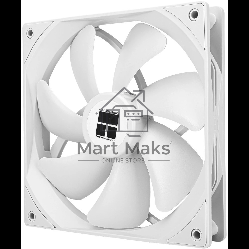 Кулер для корпуса Thermalright TL-C14CW белый (140x140x25mm, 4-pin PWM, 75.8CFM, 26.4dBA, 1500RPM)