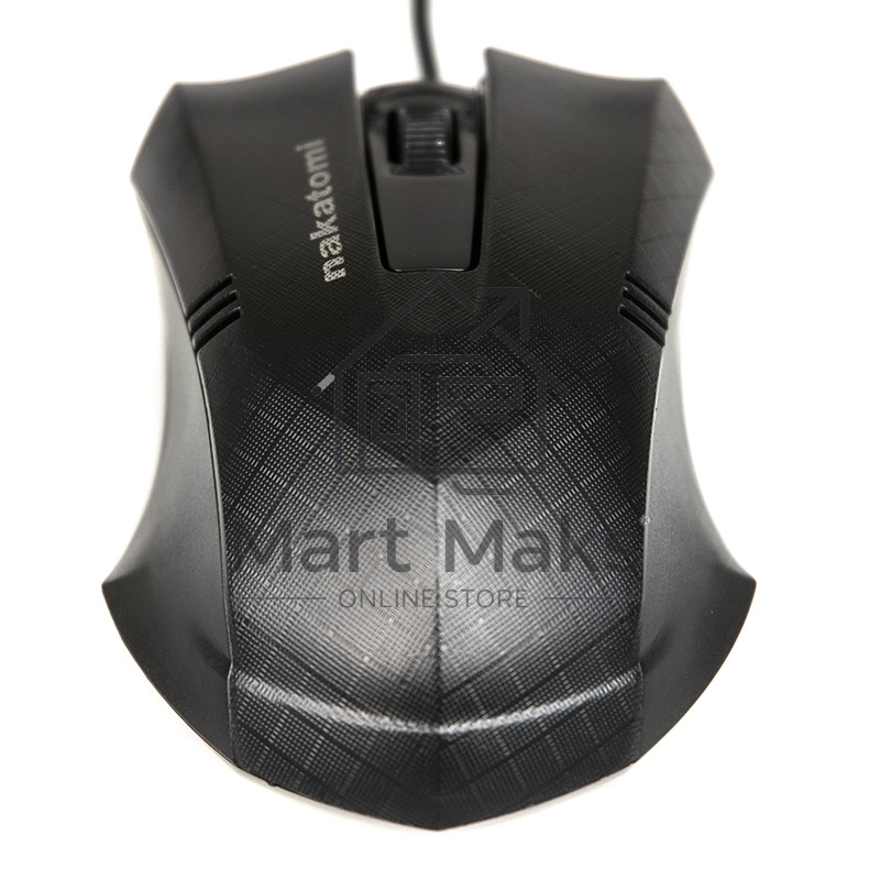 Мышь проводная Nakatomi MON-04U черный, 800 dpi, USB, кнопки - 3