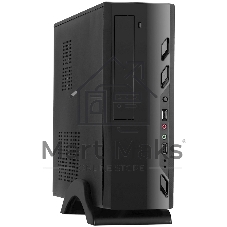 Компьютерный корпус ExeGate EX268696RUS Компьютерный корпус MiniITX ExeGate MI-208 Black, miniITX/mATX, M450, 80мм, 2хUSB, Audio