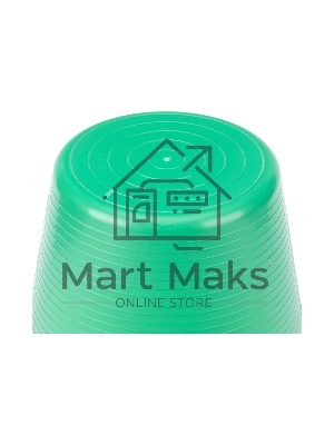 Ведро гибкое сверхпрочное, 28 л, зеленое, Россия Сибртех