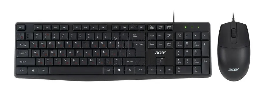 Клавиатура + мышь Acer OMW141 клав:черный мышь:черный USB