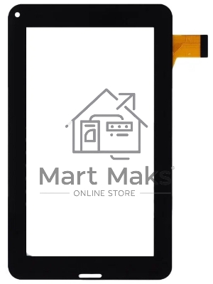 Сенсорное стекло (тачскрин) FM703906KD, черное