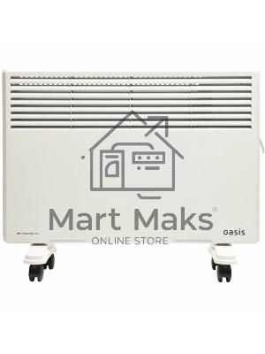 Конвектор Oasis KM-15 белый, 1500 Вт, 20 м2, термостат