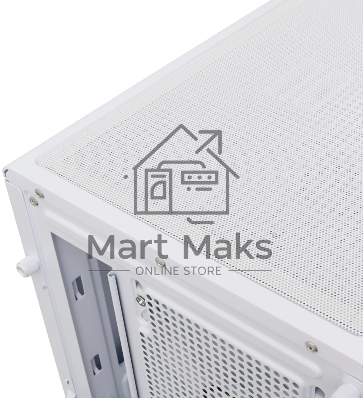 Компьютерный корпус HSPD F510, Panoramic Mid Tower, белый, TG, 0.5 SPCC, 3x120мм ARGB ATX, mATX, mITX 180/280/160мм 1x2.5