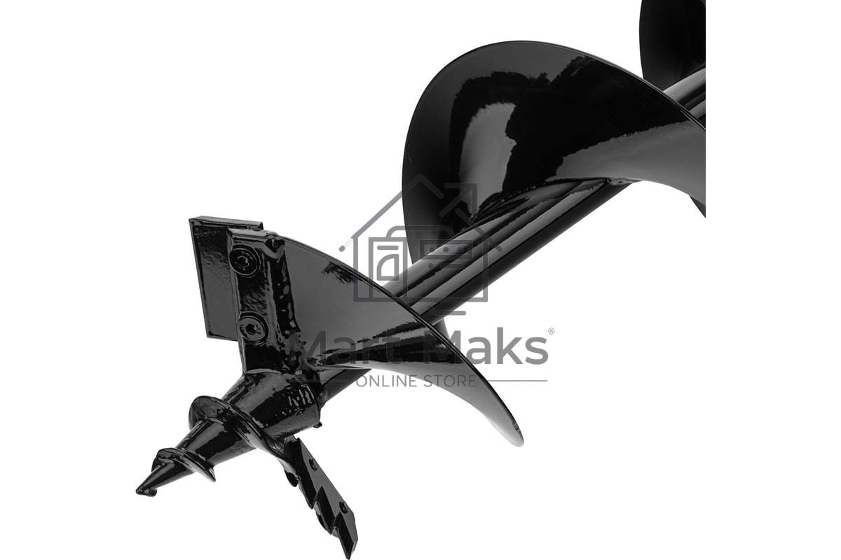 Шнек для грунта Denzel ER-150, диаметр 150 мм, длина 800 мм, соединение 20 мм, съемный нож