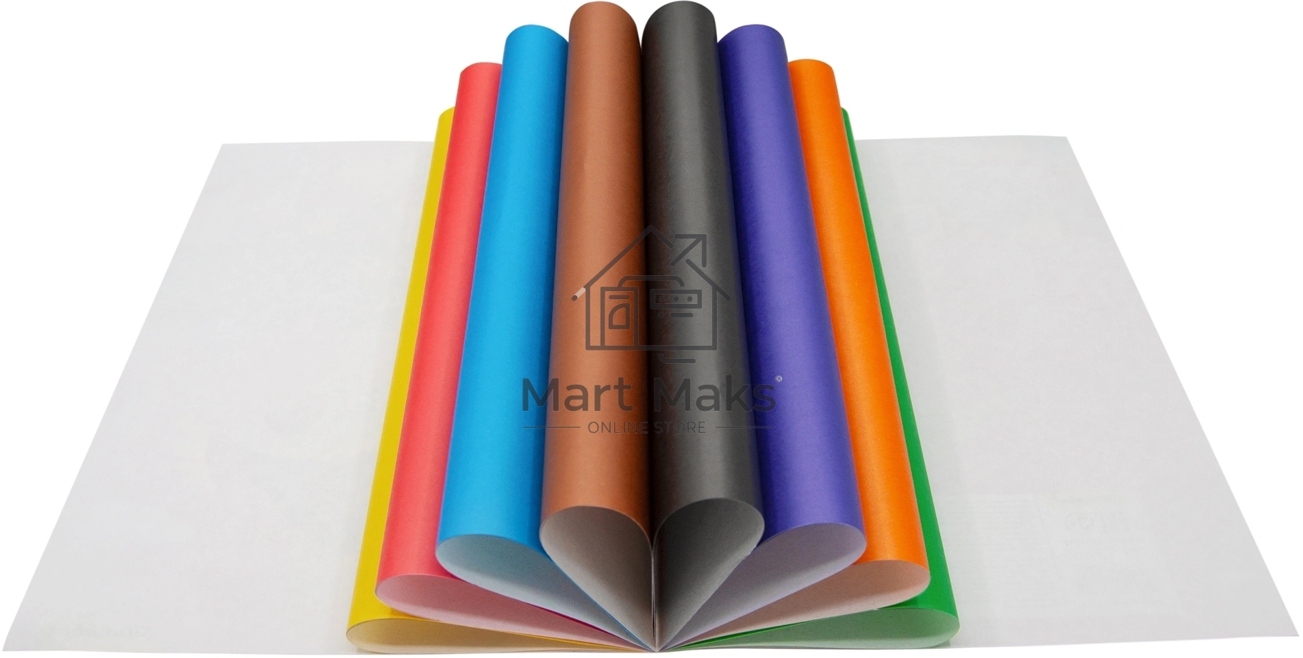 Бумага цветная Silwerhof одност. 8л. 8цв. A4 Монстрики 50г/м2 2диз. обл.бум.офсет скрепка