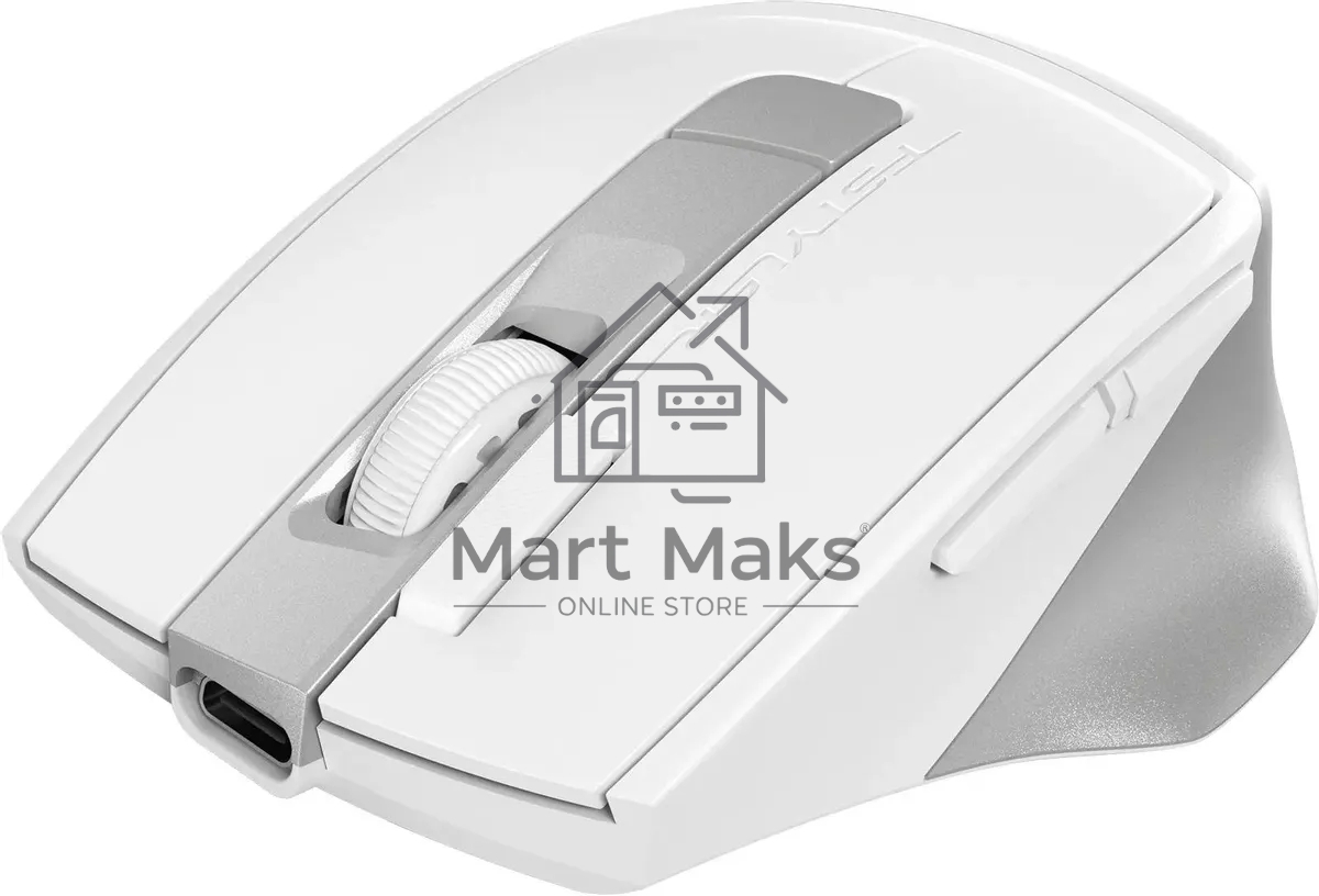 Мышь беспроводная A4Tech Fstyler FG45CS Air2 белый/серебристый, 2000 dpi, радиоканал, USB, кнопки - 7