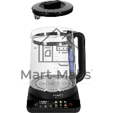 Чайник электрический Red Solution KG1330D 2л. 2000Вт прозрачный/черный корпус: пластик/стекло