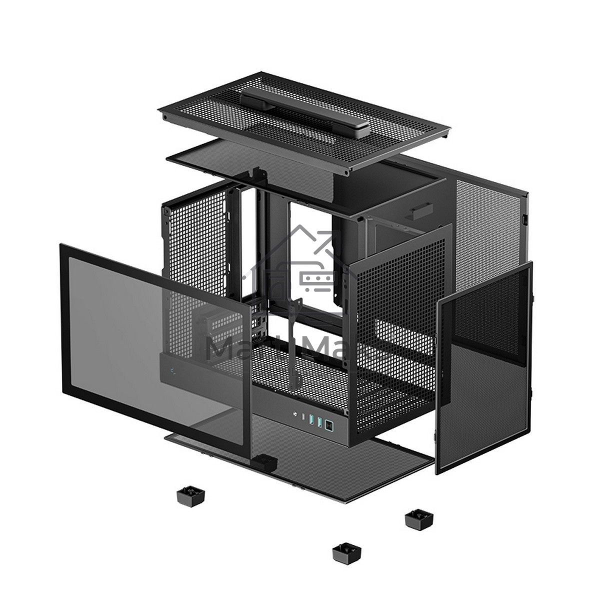Компьютерный корпус ПК без блока питания Deepcool Case CH160 черный
