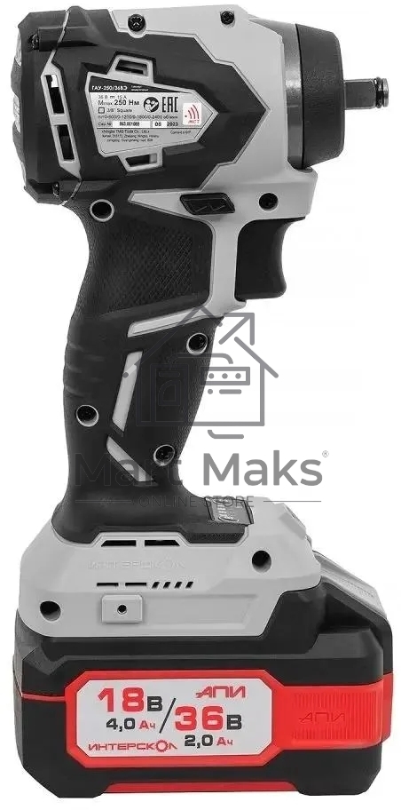Гайковерт аккумуляторный ударный INTERSKOL GAU-250/36VE