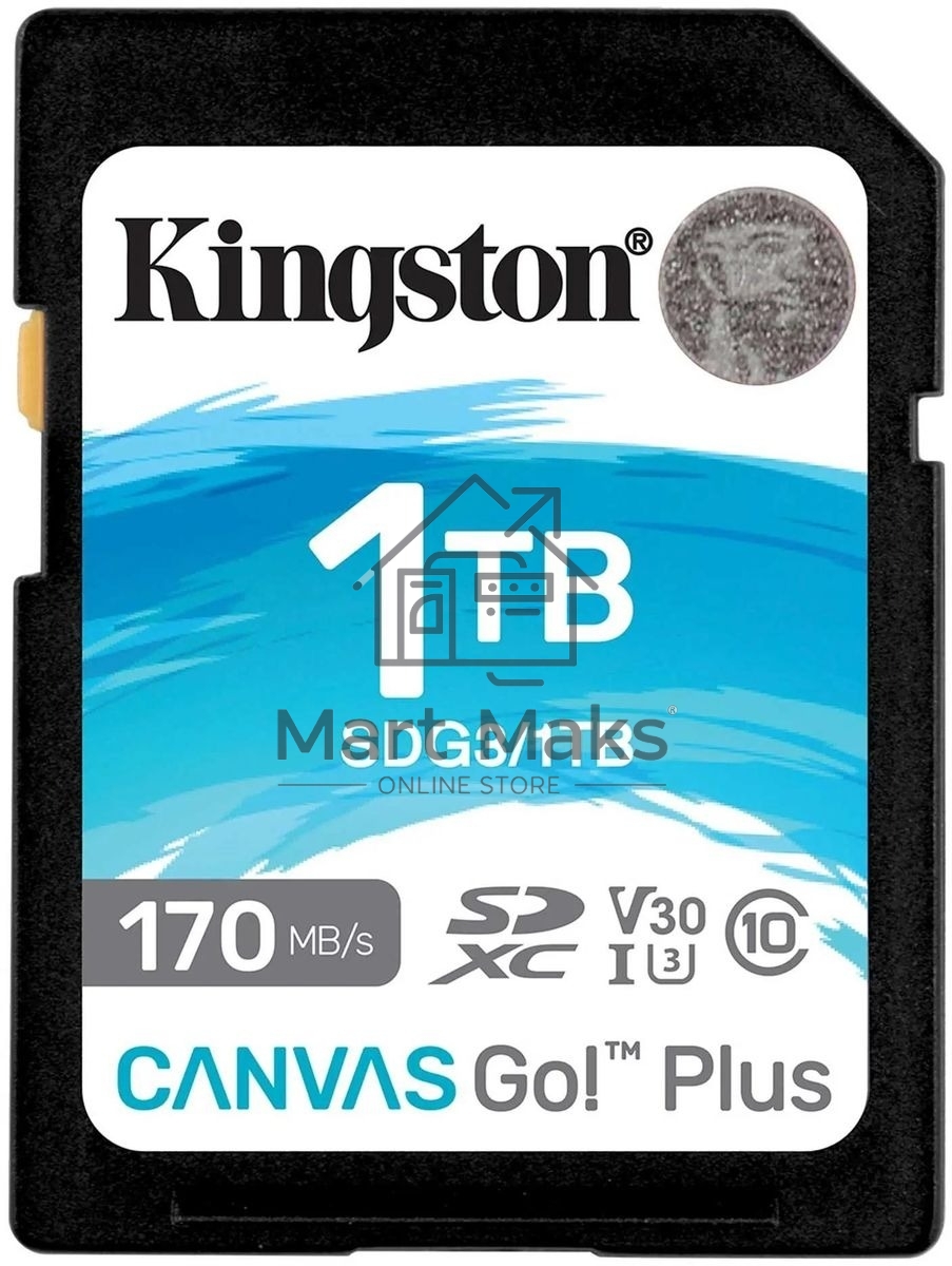 Карта памяти Kingston 1TB SDXC Canvas Go Plus 170R C10 UHS-I U3 V30/ Kingston 1TB SDXC Canvas Go Plus 170R C10 UHS-I U3 V30