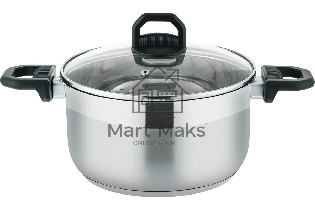 Кастрюля Appetite PH10193 Бетти с крышкой, нержавеющая сталь, 1,9 л