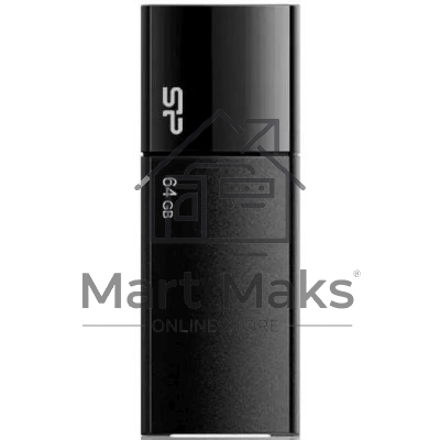Флешка USB R/W 64GB Silicon Power Ultima U05, USB 2.0, черный