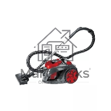 Пылесос Kelli KL-8008 красный/серый, 480/2600 Вт, уборка сухая, пылесборник контейнер 2,5 л