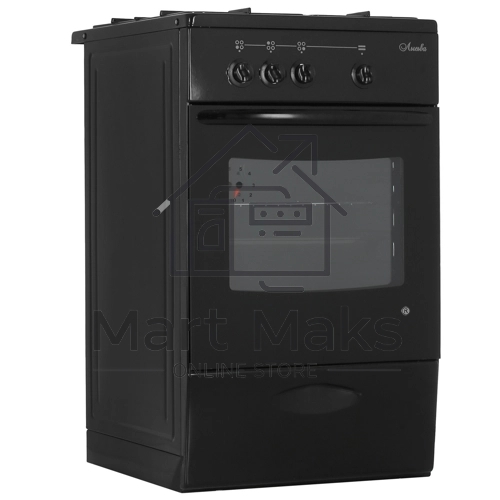 Плита газовая Лысьва ГП 300 МС СТ-2у черный, конфорок 3 шт, духовка 57 л, 50 см x 84 см x 60 см (без крышки)