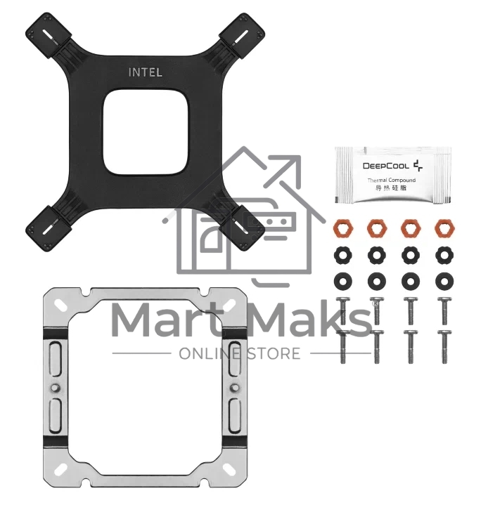 Кулер для процессора DEEPCOOL AG400 DIGITAL WH ARGB белый, 120 мм, алюминий/медь, 2100 об/мин, 31.6 дБ, 4 pin, 220 Вт, 152.7 мм
