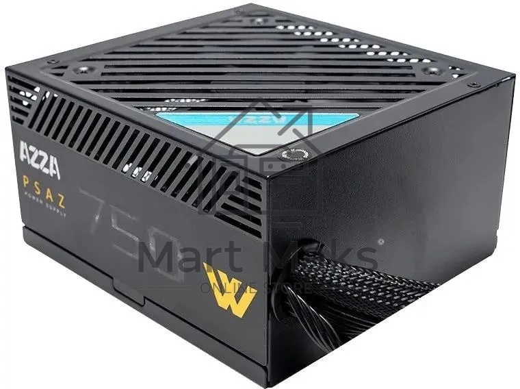 Блок питания, Azza, PSAZ-750W, 750Вт, 80 PLUS bronze, 120мм, черный