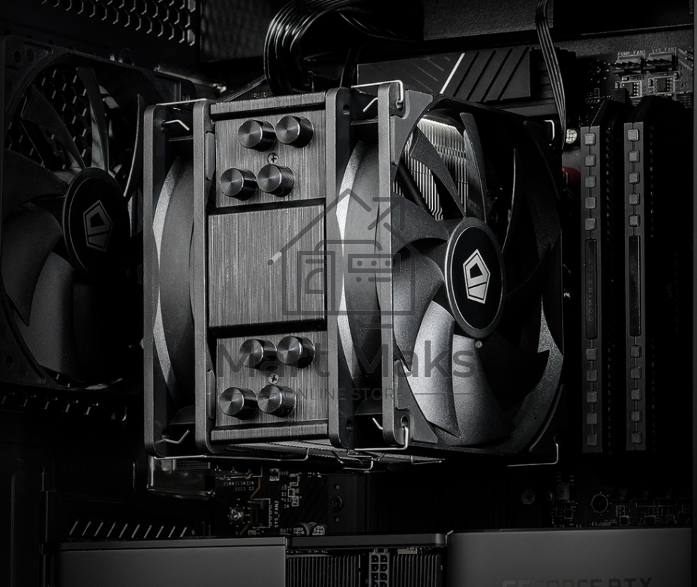 Кулер для процессора ID-COOLING SE-214-XT PLUS черный 120мм алюминий+медь 1800rpm 35.2db 4-pin 200W 150мм