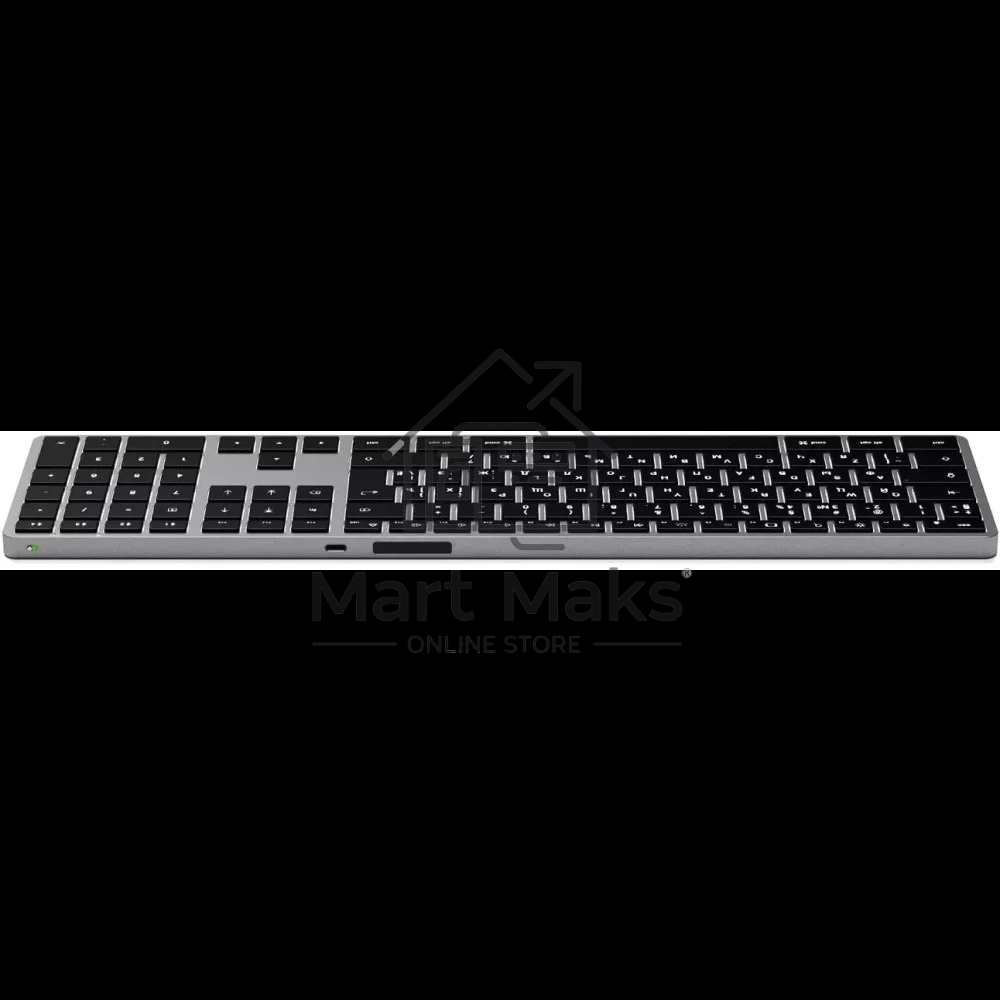 Клавиатура беспроводная Satechi Slim X3 Bluetooth Backlit Keyboard, Bluetooth, Серый космос, ST-BTSX3M-RU