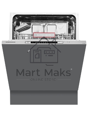 Встраиваемая посудомоечная машина Kuppersberg GSM 6072, серебристый, 59.8 см, 12 компл., 49 дБ, класс A++