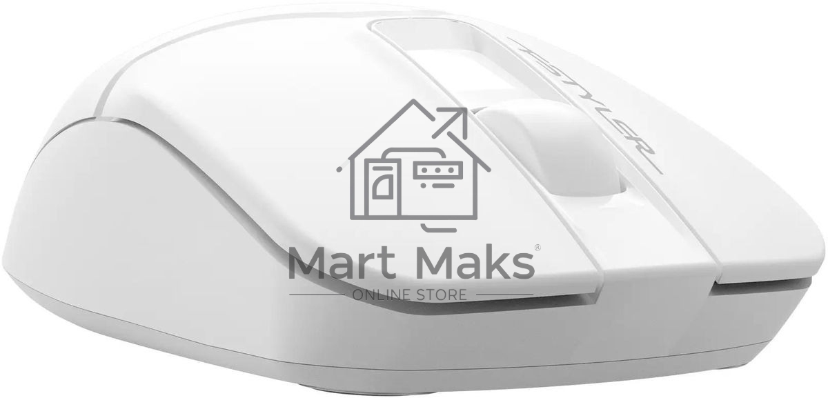 Мышь беспроводная A4Tech Fstyler FG12S белый, 1200 dpi, радиоканал, USB, кнопки - 3