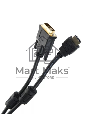 Кабель HDMI to DVI-D (19M -25M) 2м, TV-COM, 2 фильтра <LCG135F-2M>