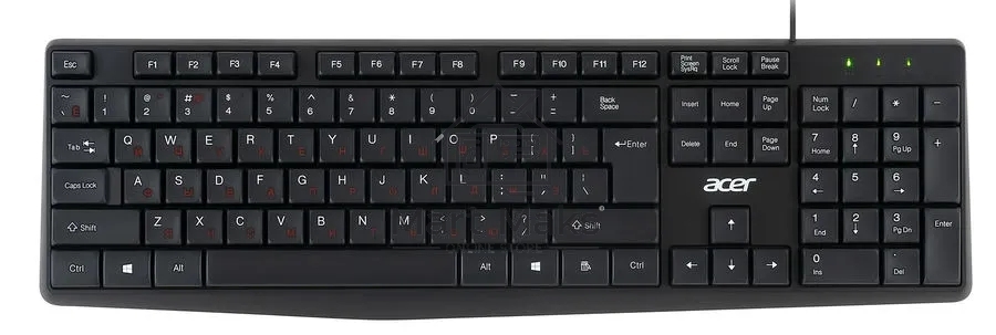 Клавиатура + мышь Acer OMW141 клав:черный мышь:черный USB